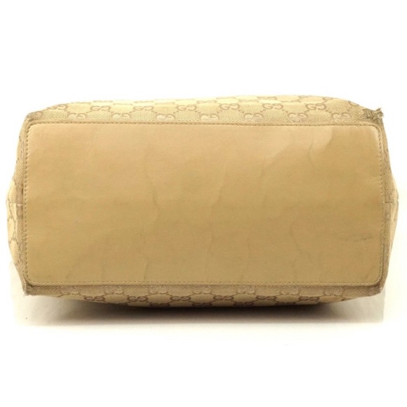 Auth Gucci Tote Bag Beige Canvas #5942G68 - Picture 4 of 9